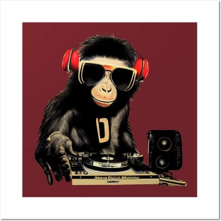 Funky Monkey DJ Posters and Art